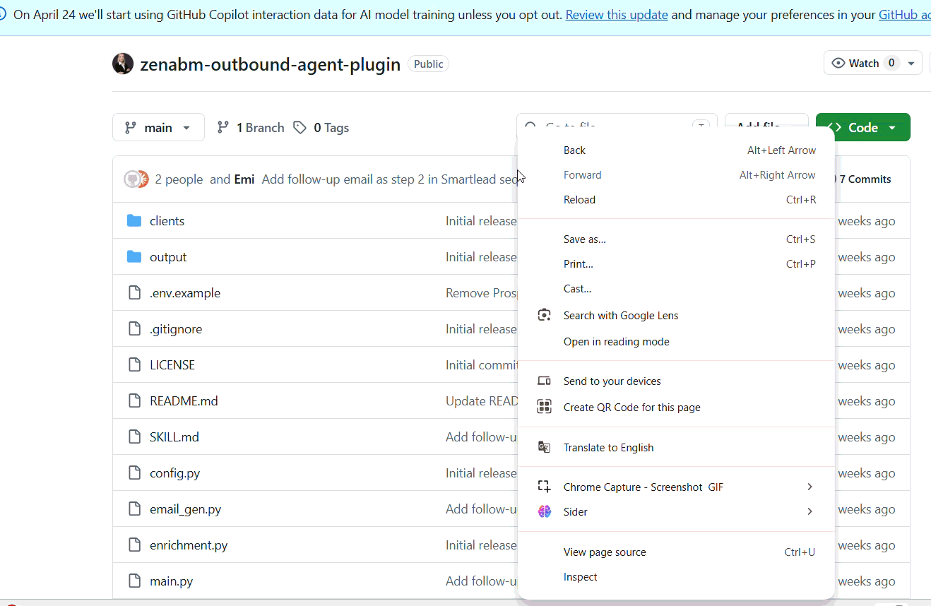 ZenABM's intent-led outbound agent